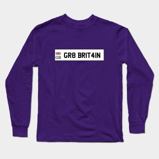 UK car license plate Long Sleeve T-Shirt